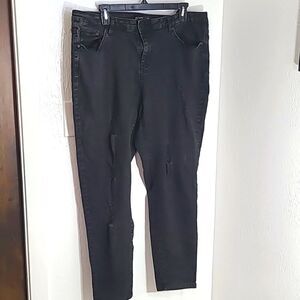Ci Sono Distressed Jeans, Black,  Size 18, NWOT